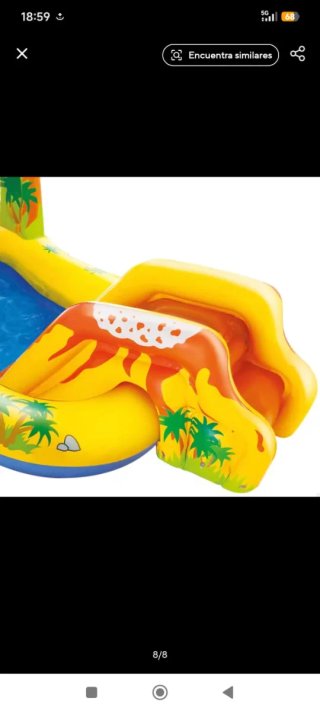 Piscina hinchable dinosaurios niños