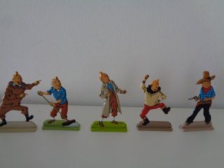 Tintin: Figuras metálicas