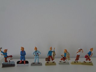 Tintin: Figuras metálicas