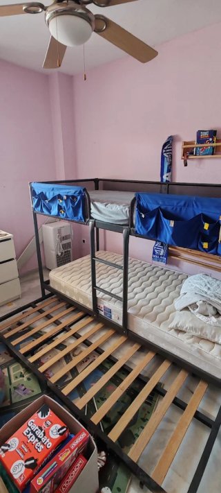 Litera Ikea Tuffing 90x200 + Cama Nido y bolsillos