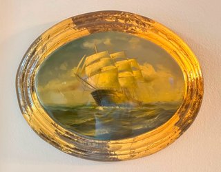 Cuadro de barco antiguo