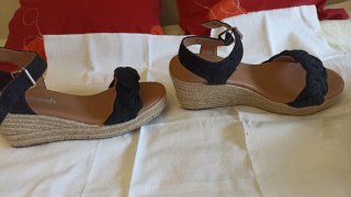 Sandalias esparto negras Refresh número 41