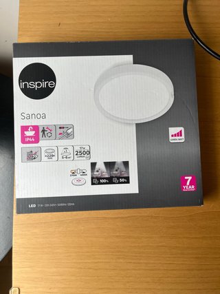 Plafón LED Inspire Sanoa 17W 2500 Lúmenes