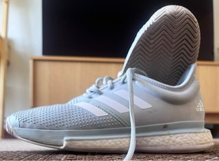 Zapatillas Adidas Tenis Talla 40 Azul/Blanco