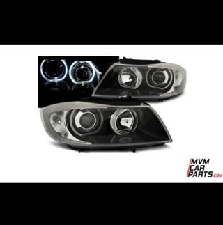 Faros Angel eyes para BMW E90 look Xenon