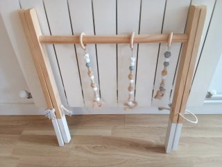 Gimnasio madera bebé plegable