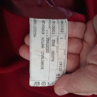 Cappotto bordeaux Cristaldi