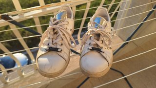 Scarpe Adidas bambina glitter bianche come nuove