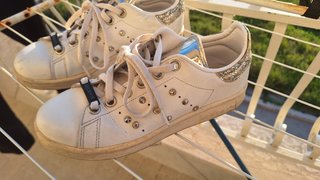 Scarpe Adidas bambina glitter bianche come nuove