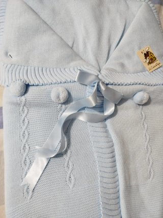 Saco de bebé azul. (Sólo envíos).