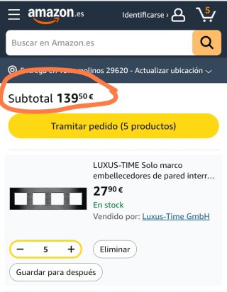 Marco embellecedor de pared interruptor Luxus-time