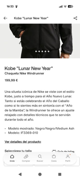 Chaqueta Windrunner Nike Kobe , XL