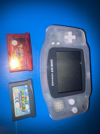 Game Boy Advance Transparente + 2 Juegos