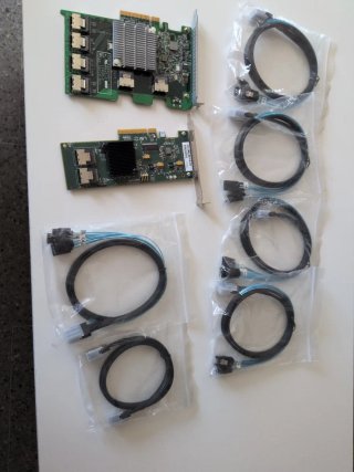 Kit LSI 9211-8i IT + Expansor SAS Lenovo