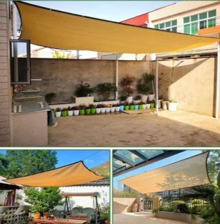 Tenda da sole 4x3 beige per esterni