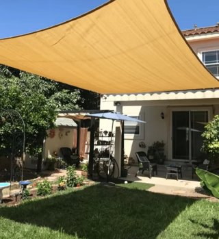 Tenda da sole 4x3 beige per esterni