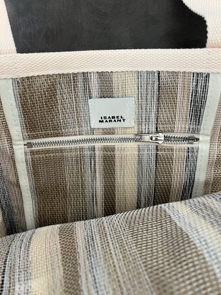 Borsa Isabel Marant a righe