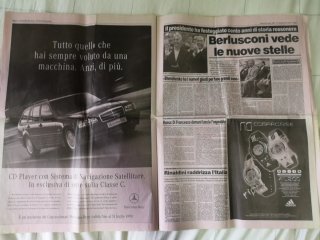 Giornale La Gazzetta dello Sport 22 Luglio 1999
