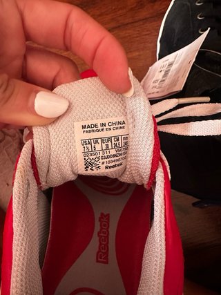 Reebok Zapatillas Deportivas Rojas y Blancas