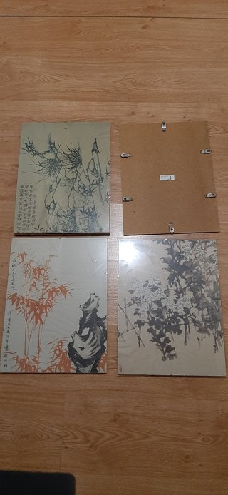 11 lámimas chinas en marcos ikea.