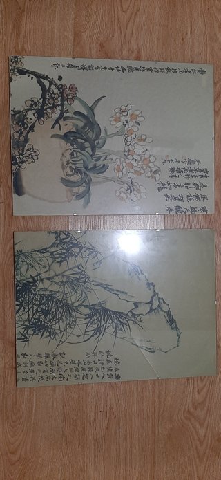 11 lámimas chinas en marcos ikea.