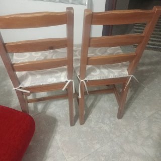 2 Sillas Madera Ikea Tapizadas