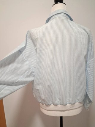 Camisa Bimba y Lola Rayas Azul Blanco,  oversize