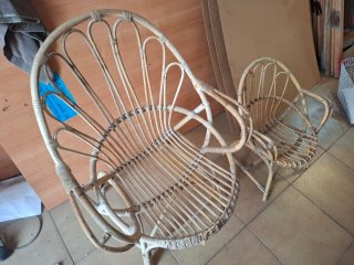 Sillas de mimbre antiguas para restaurar