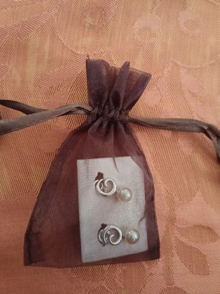 PENDIENTES PERLAS  de MALLORCA PLATA DE 1 LEY
