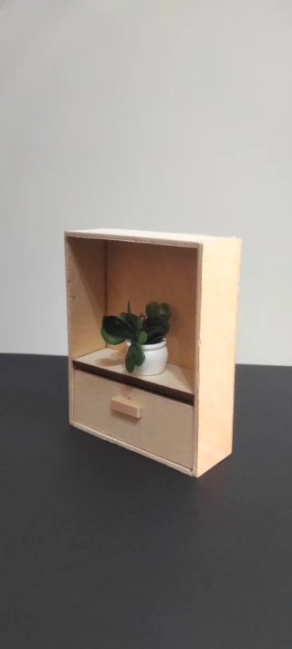 Mobile di legno in miniatura