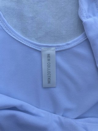 Body bianco sgambato elasticizzato
