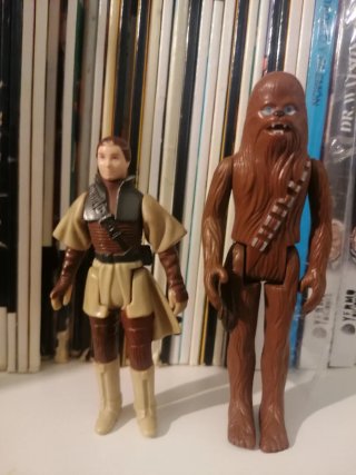Star Wars Leia y Chewbacca figuras