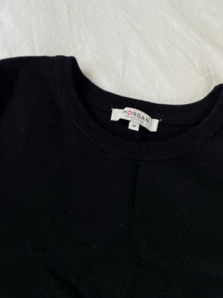 Vestido Negro Morgan con Cremalleras