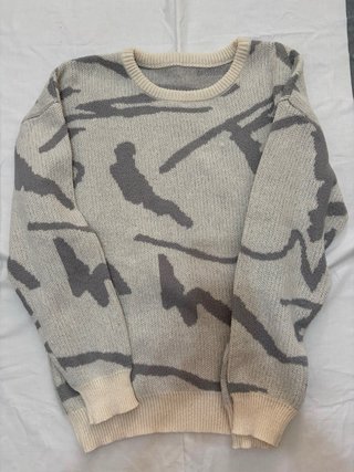 Jersey Vintage Beige y Gris
