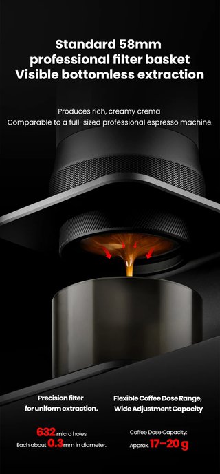Cafetera Espresso MHW-3BOMBER Portátil