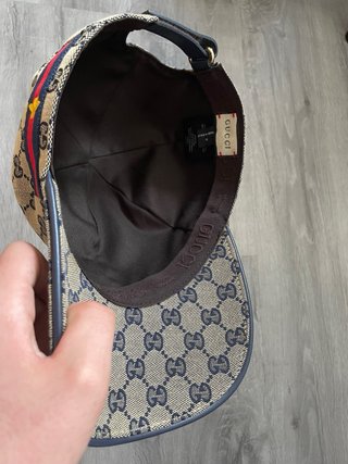 Berretto Gucci GG Supreme Beige/Blu