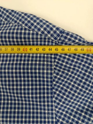 Ralph Lauren camisa manga larga azul cuadros L