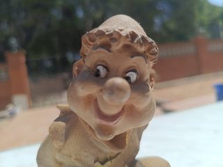 Soporte botellero figura monje vintage