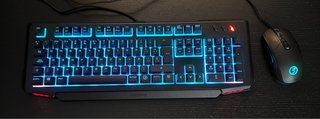 Combo Teclado y Ratón Ozone Double Tap Negro
