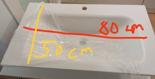 Lavabo  blanco nuevo sin estrenar