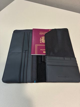 Cartera Porta Documentos Marks Negra Nueva