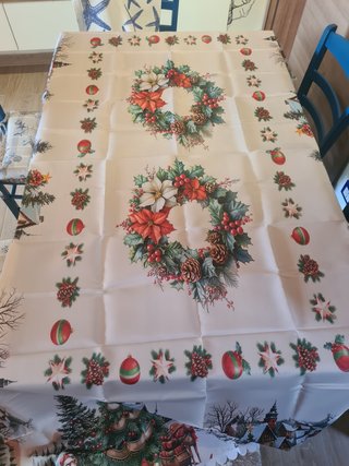 Tovaglia da Tavola natalizia Natale 240x140cm 12px