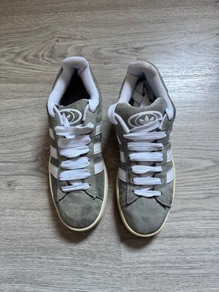 Adidas Campus Grises Blancas