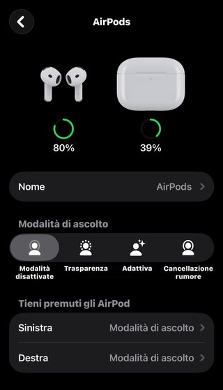 AirPods 4 ANC Apple Bianche