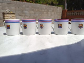 Juego 6 Tazas Café FC Barcelona Vintage