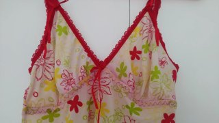 Camisón floral con tanga