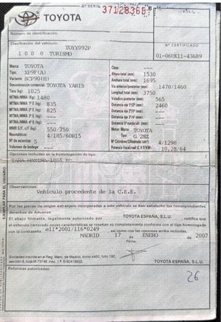 Tubo aire acondicionado Toyota Yaris