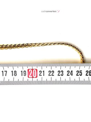 cadena oro 18k con circonita 25cm