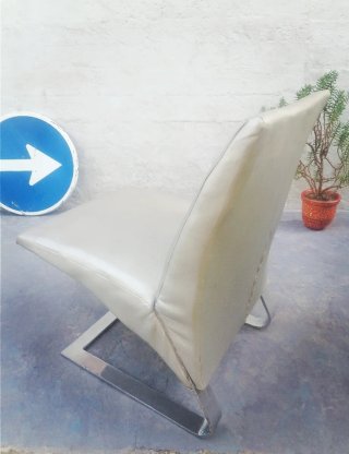 Sillón de diseño VINTAGE PLATEADO