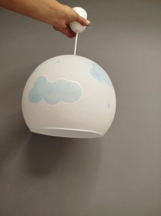 Lámpara infantil nubes y estrellas
